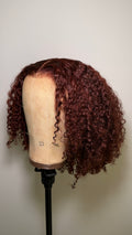 Kinky Curly Reddish Brown Wig
