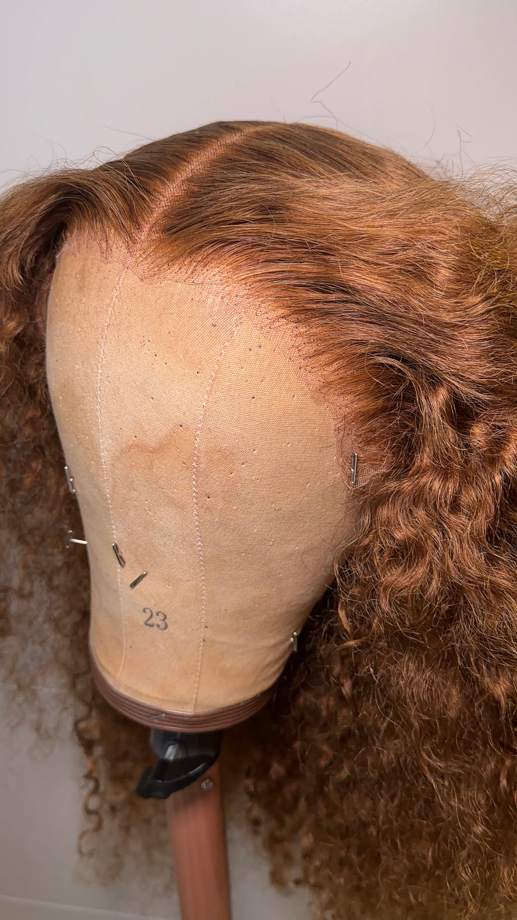 Brown Burmese Curly Wig