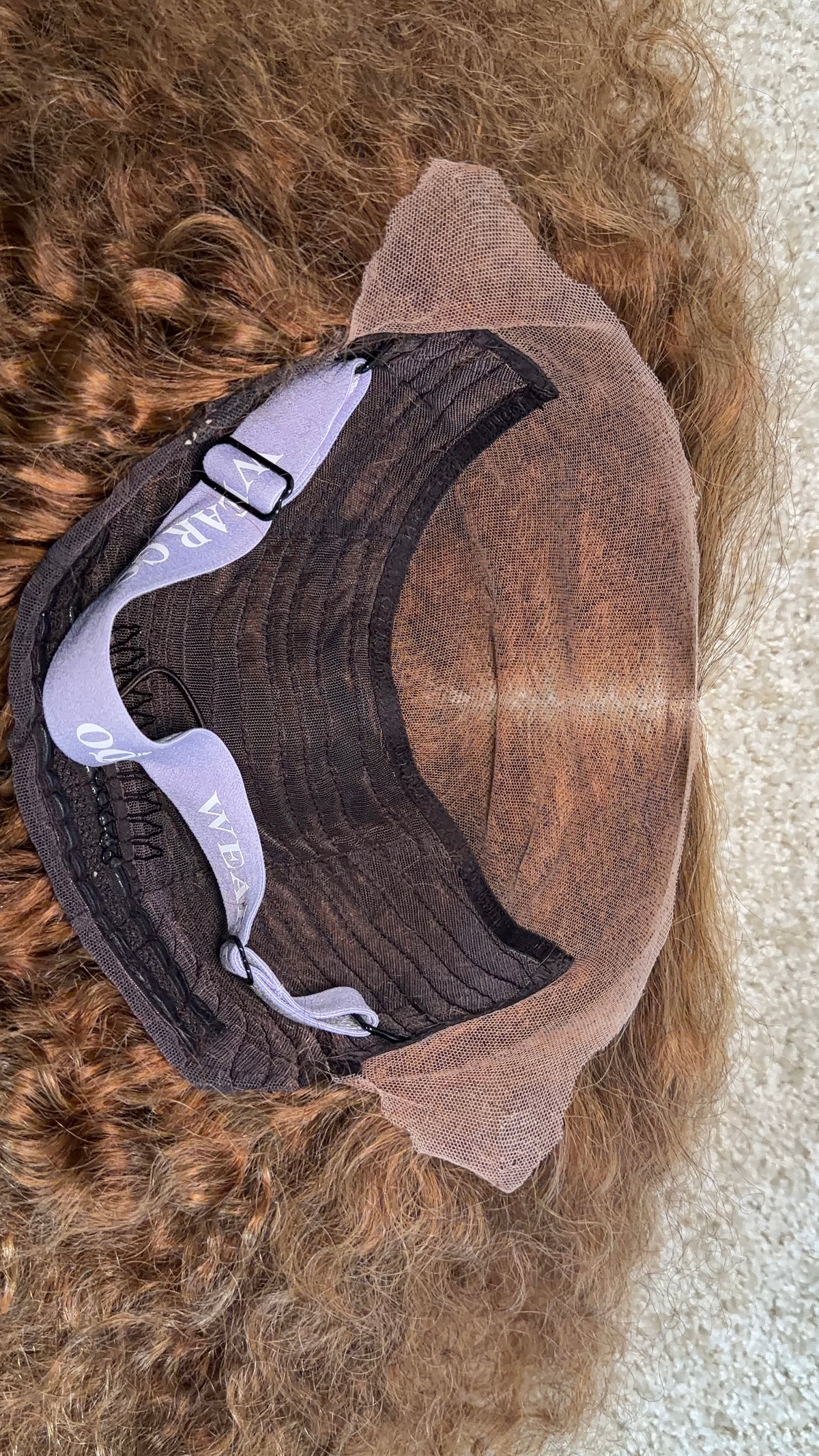 Brown Burmese Curly Wig