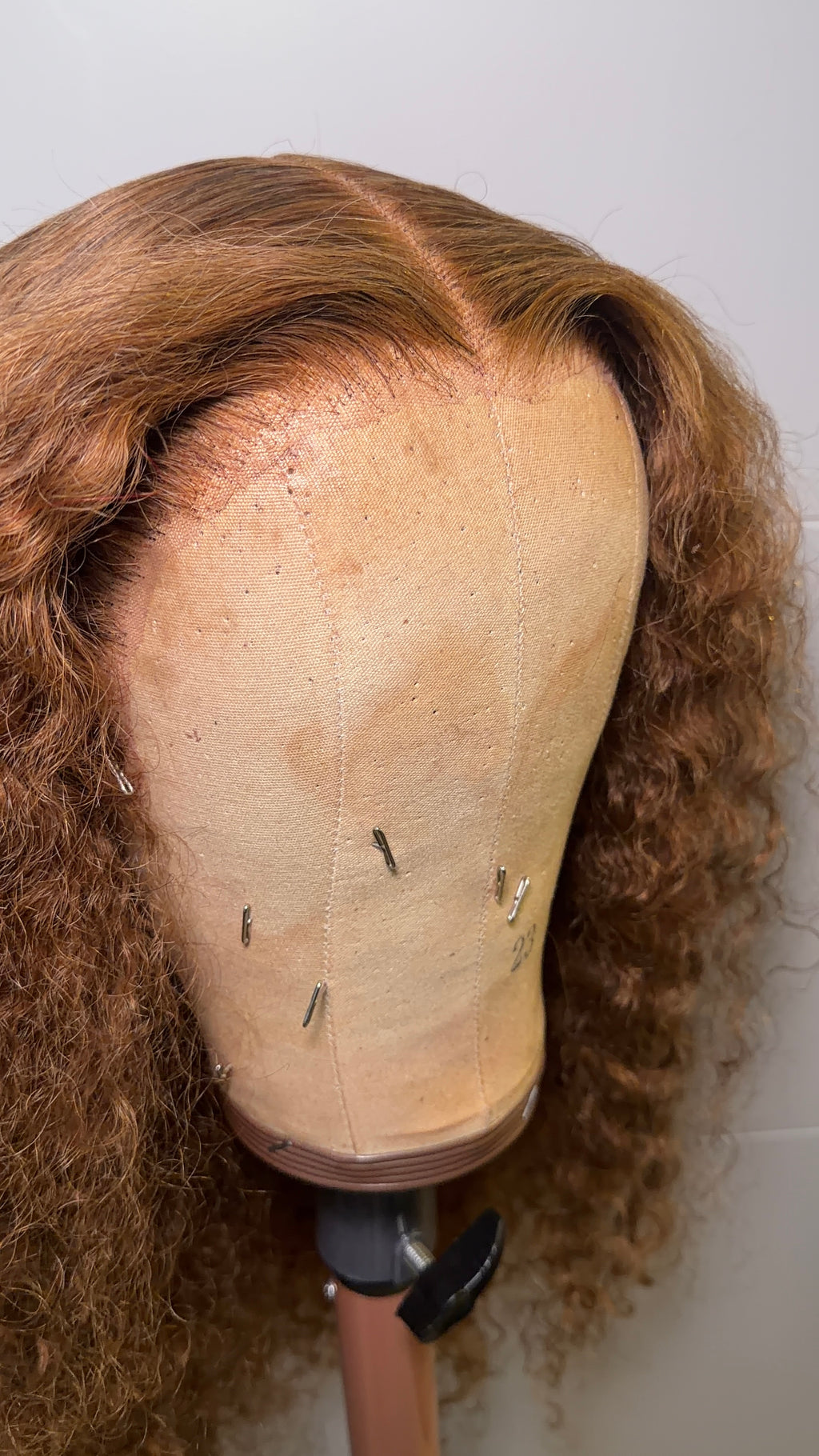 Brown Burmese Curly Wig