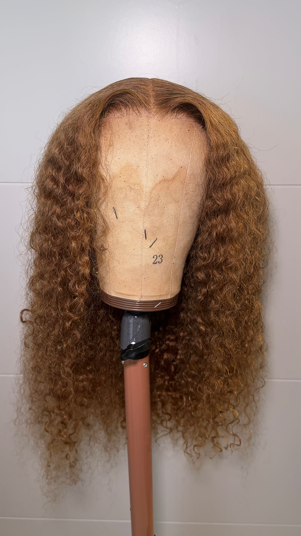 Brown Burmese Curly Wig