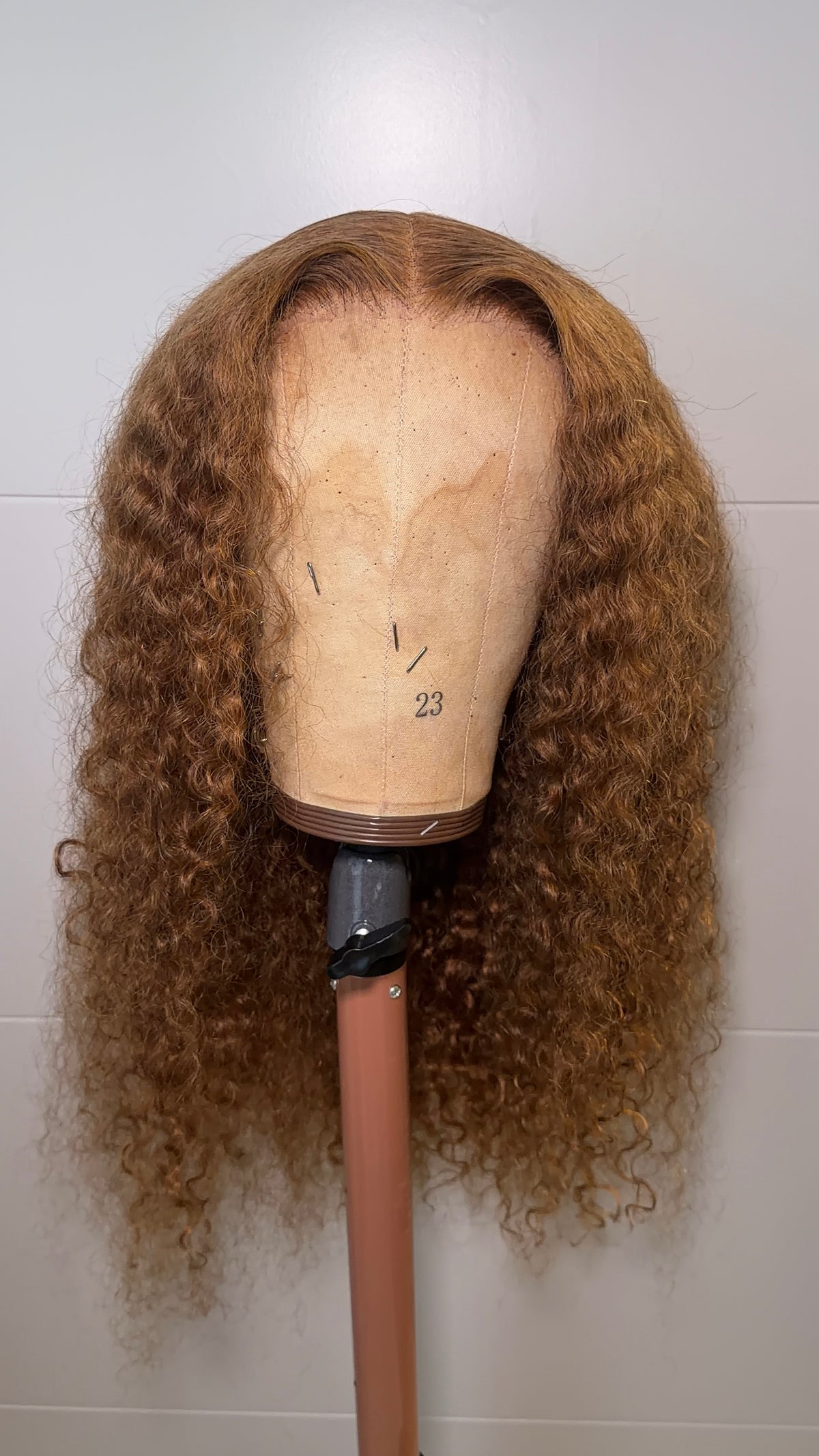 Brown Burmese Curly Wig