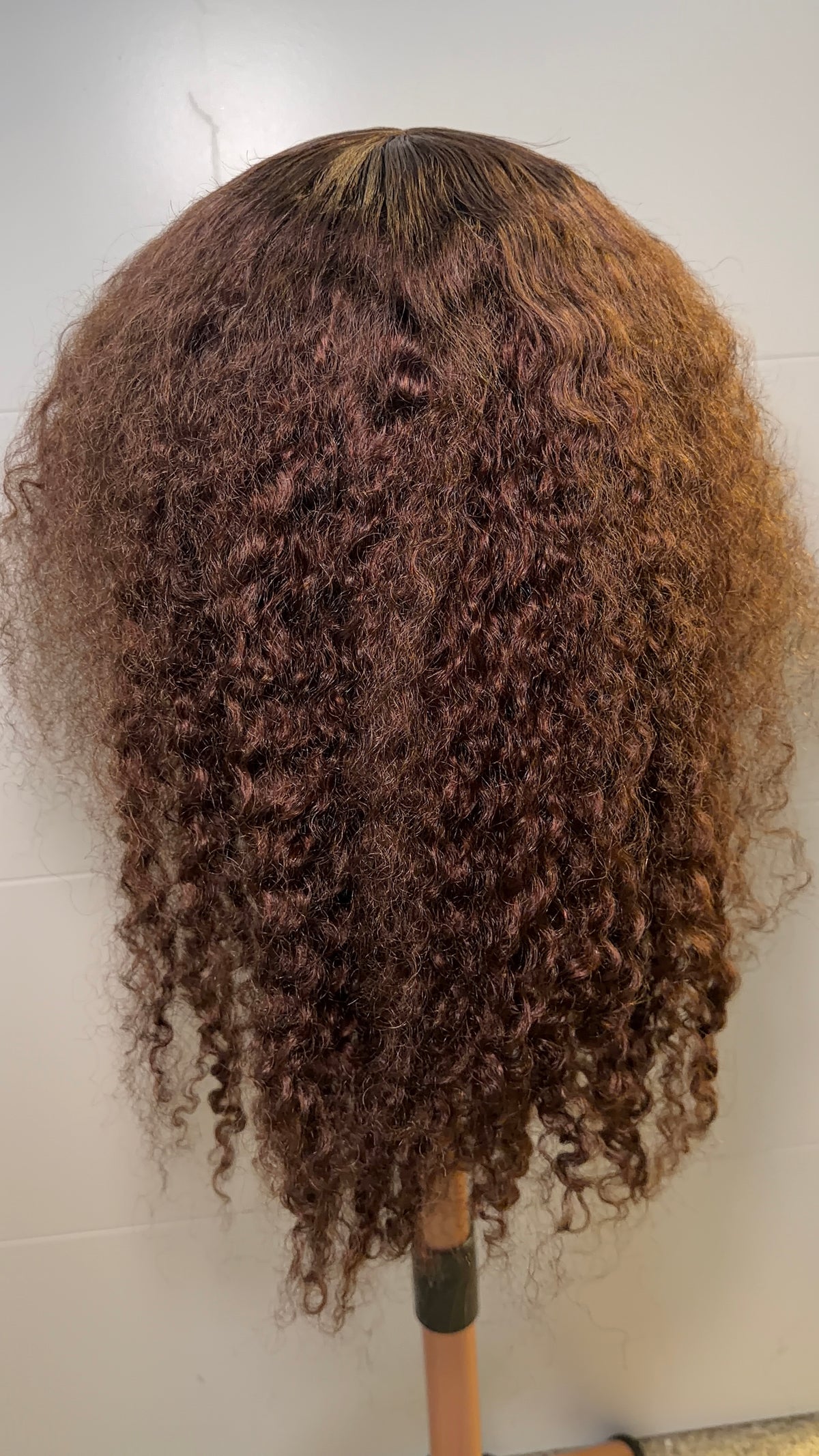 Brown Burmese Curly Wig
