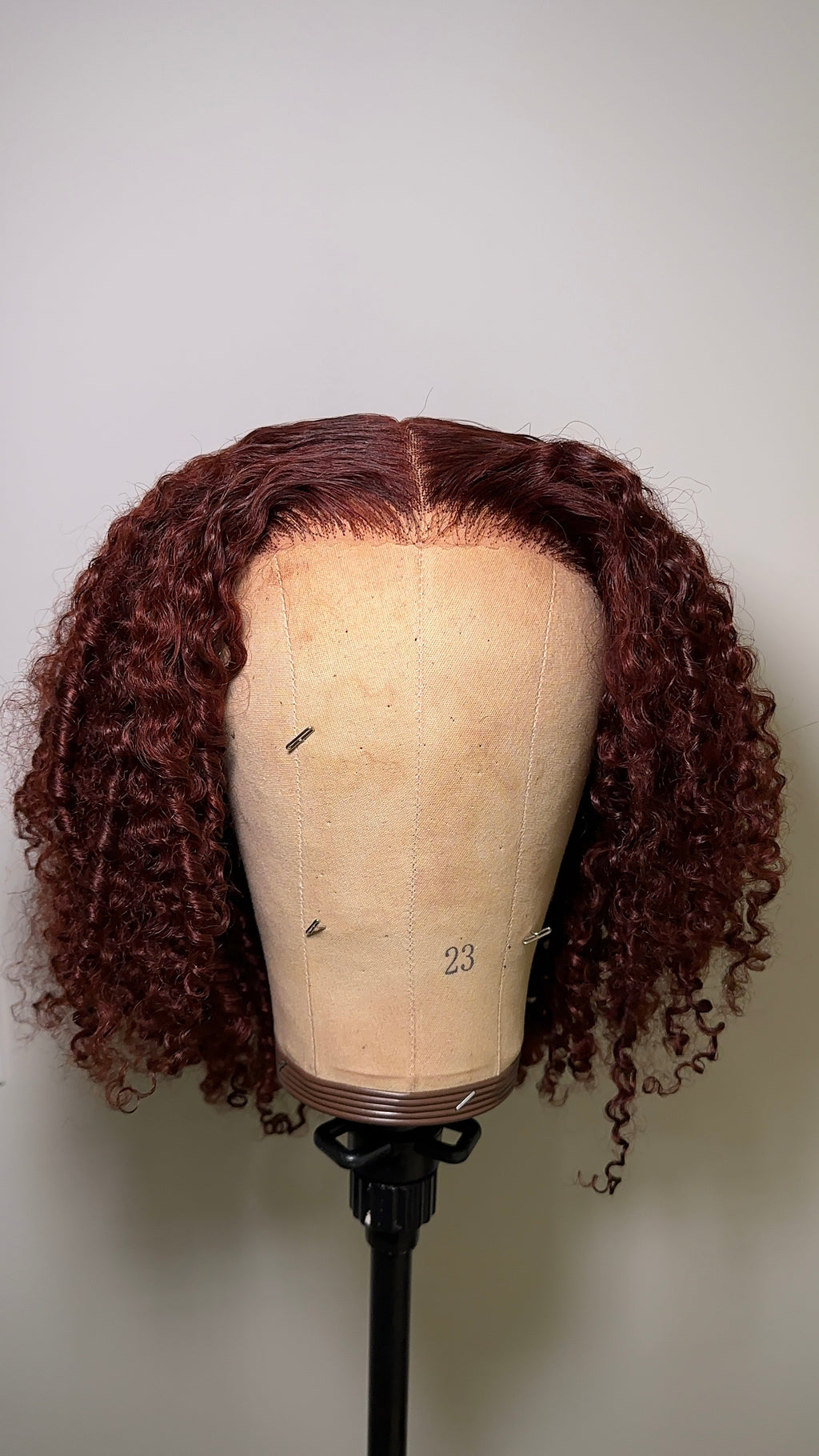 Kinky Curly Reddish Brown Wig